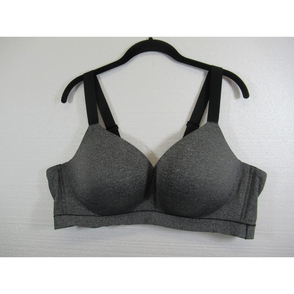 Cacique Lightly Lined Lounge Bra 48B Gray Wireless Pullover